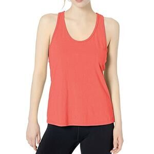 NWT Clementine Women's Size L Cotton Racerback Tank Top Coral Strawberry Ice
